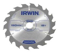 Irwin ATB Construction Circular Saw Blade 150mm 18T 20mm
