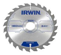 Irwin ATB Construction Circular Saw Blade 180mm 24T 30mm