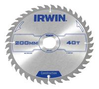 Irwin® 1897202 Construction Circular Saw Blade 200 X 30Mm X 40T Atb