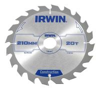 Irwin ATB Construction Circular Saw Blade 210mm 20T 30mm