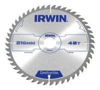 Irwin ATB Construction Circular Saw Blade 216mm 48T 30mm