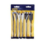 IRWIN Blue Groove 4X Flat Bit Set 6 Piece 10-25Mm IRW10502826