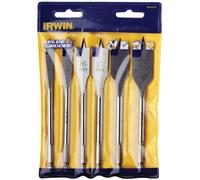Irwin 10502826 4x Blue Groove Flat Bit Set of 6: 10, 13, 16, 19, 22 & 25mm