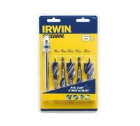 IRWIN® 1922007 Blue Groove 6X Stubby Wood Bit Set, 5 Piece 16-25mm...