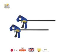 Irwin Quick-Grip Bar Clamps T5122QC Quick-Change 300mm (12 in) Twin Pack