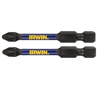 Irwin Impact Pro Performance Pozidriv Screwdriver Bits PZ2 57mm (2 Pack)