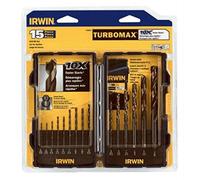 Irwin Industrial Tools 318015 TurboMax Turbo Point Drill Bit Set, 15-Piece