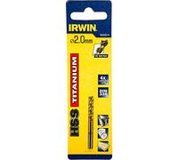Irwin® 10502574 Hss Pro Tin Coated Drill Bits (2) 2.0Mm Ol:49Mm Wl:24Mm