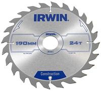 IRWIN IRW1897199 190 x 30mm 24-Teeth Circular Saw Blade with ATB Tooth Grind