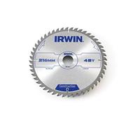 IRWIN IRW1897209 216 x 30mm 48-Teeth Circular Saw Blade with ATB Tooth Grind