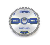 Irwin® 1897397 Construction Mitre Circular Saw Blade 216 X 30Mm X 60T Atb/Neg