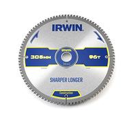 IRWIN IRW1897436 305 x 30mm 96-Teeth Construction Circular Saw Blade with ATB Tooth Grind/ Negative Hook