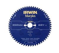 IRWIN IRW1897457 250 x 30mm 60-Teeth Irwin Marples Circular Saw Blade with ATB Tooth Grind/ Negative Hook