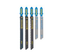 Irwin® IW1014501 Hcs/Hss T-Shank Jigsaw Blade Set 5 Piece