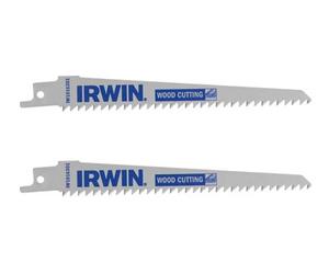 Irwin Iw1016301 Sabre Saw Blade Wood/pvc Cutting 152mm Pack Of 2 Irwiw1016301