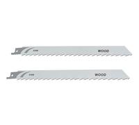 Irwin Iw1016303 Sabre Saw Blade Coarse Wood Cutting 228mm Pack Of 2 Irwiw1016303