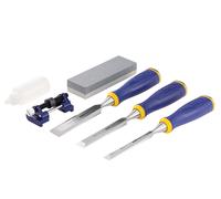 Irwin Marples Irwin S500S3SS Ms500 Series Soft Touch Bevel Edge Chisels Set