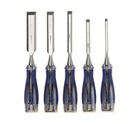 Irwin Marples 10503421 M750 Bevel Edge Chisel Splitproof Soft Touch Set 5