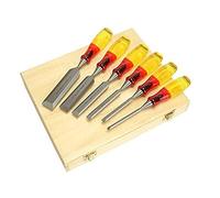 IRWIN Marples M373 Split-Proof Bevel Edge Chisels 6-Piece Wooden Box Set, TM373S6