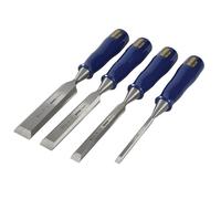 Irwin Marples M444 Bevel Edge Chisel Blue Chip Handle Set Of 4 Irwin Marples Blue