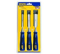 Irwin Marples TM444/S3 Bevel Edge Chisel Blue Chip Handle Set 3: 12, 18 & 25mm