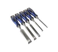 Irwin Marples 10503421 M750 Bevel Edge Chisel Splitproof Soft Touch Set 5