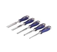 Irwin Marples 10503421 M750 Bevel Edge Chisel Splitproof Soft Touch Set 5