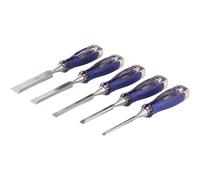 Irwin Marples MS750 High Impact Wood Chisel Set 5 Piece With Strike Cap 10503421
