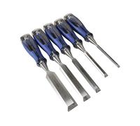 Irwin Marples 10503421 M750 Bevel Edge Chisel Splitproof Soft Touch Set 5