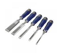 Irwin Marples TM444/S5 Bevel Edge Chisel Blue Chip Handle Set 5