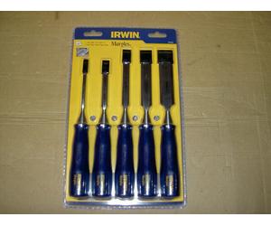 Irwin Marples TM444/S5 M444 Bevel Edge Chisel Blue Chip Handle Set 5 Piece MAR44