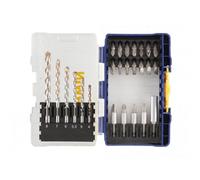Irwin Multi Material & Screwdriving Set, 25 Piece Multi Colour (One Size)