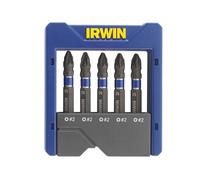 Irwin Pozidriv Impact Screwdriver Pocket Bit Set, 5 Piece