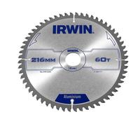 IRWIN - Professional Aluminium Circular Saw Blade 216 x 30mm x 60T TCG