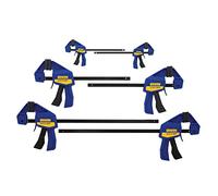 IRWIN Quick-Grip Bar Clamp, One-Handed, Mini, 6-Pack (1964749), Blue