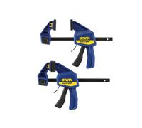 IRWIN Quick-Grip Clamp Twin Pack Medium-Duty Bar Clamp 150mm (6in) Q/G5062QCNTP