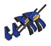 IRWIN QUICK-GRIP Light-Duty (63kg) Mini (300mm) Trigger Clamp, Twin Pack, T54122EL7