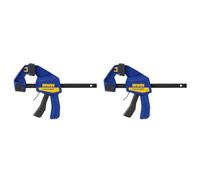 IRWIN Quick-Grip Medium Duty One-Handed Bar Clamp/Spreader, 6" / 150mm, T506QCEL7 (Pack of 2)