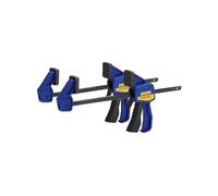 IRWIN Quick-Grip Micro Bar Clamp, 4-1/4-In., 2-Pk. Blue