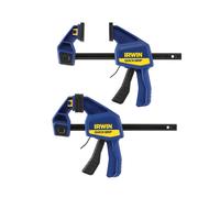 Irwin Quick-Grip Quick-Change Medium-Duty Bar Clamp 150mm (6in) X 2