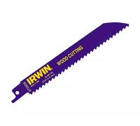 Irwin Sabre / Recip Saw Blade 606R 150mm Wood & Metal Cutting, Pack of 5