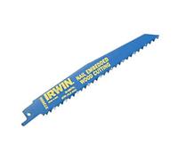 IRWIN Sabre Saw Blade for Nail Embedded Wood 956R 225 mm Pack of 5
