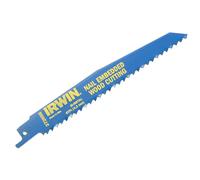 Irwin Sabre Saw Blades for Nail Embedded Wood 225mm (5 Pack) 956R