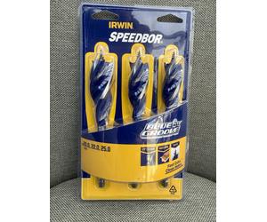 Irwin Speedbor 3pc Blue Groove Wood Drill Bit Set 10506627