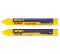 Irwin Strait-Line Crayons - Yellow (Pack of 2)