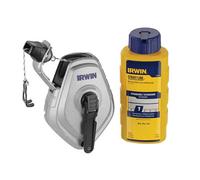 Irwin Strait-Line Hpp Chalk Reel Set 30M & Blue Chalk 113G Multi Colour (One Size)