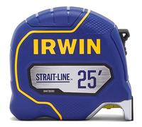 IRWIN Strait-LINE Tape Measure, 25 ft, Includes Retraction Control, For All Your Measuring Needs (IWHT39393S)