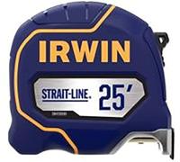 IRWIN Strait-LINE Tape Measure, 25 ft, Includes Retraction Control, For All Your Measuring Needs (IWHT39393S)