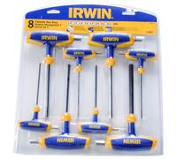 IRWIN IRWT10771-TBK Irwin T10771 T Handle Hex Key Set (8 Pieces)