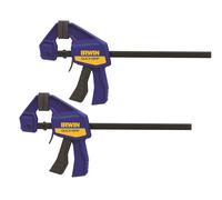 IRWIN T5462EL7 QUICK-GRIP 150mm (6) Mini Clamp - 2 Pack, Multi vice woodworking